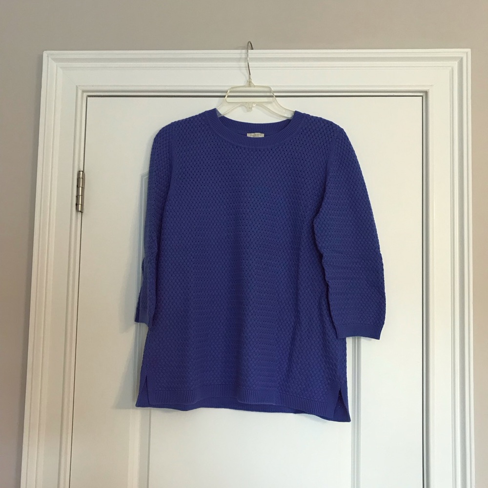 Blue Textured Sweater